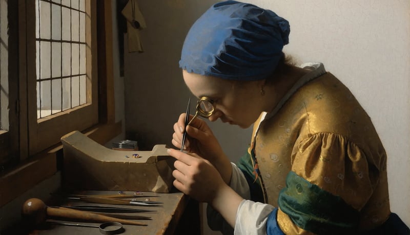 Girl with a Pearl Earring, the original painting